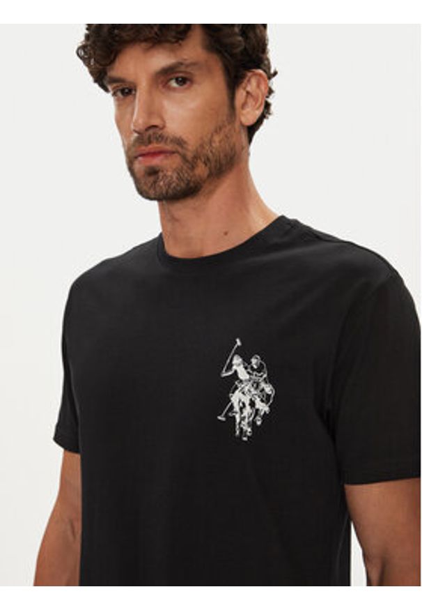 U.S. Polo Assn. T-Shirt MUP4367 Czarny Regular Fit. Typ kołnierza: polo. Kolor: czarny. Materiał: bawełna