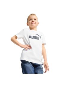 Koszulka Puma Ess No. 1 Logo Tee Ps, Dzieci. Kolor: biały. Materiał: bawełna, materiał