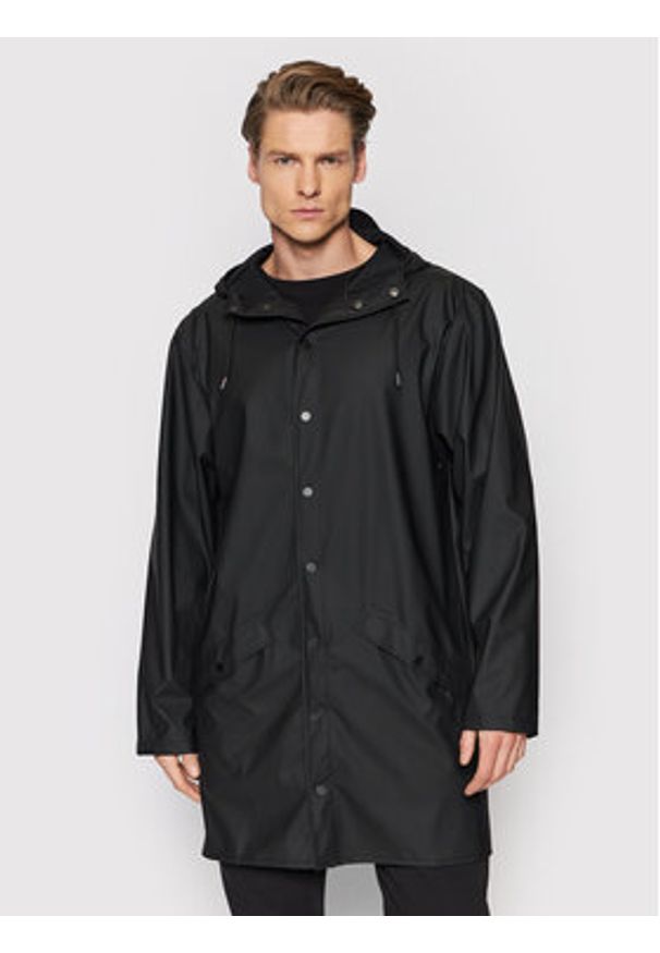 Rains Kurtka przeciwdeszczowa Unisex 12020 Czarny Regular Fit. Kolor: czarny. Materiał: syntetyk
