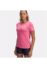 Koszulka treningowa damska Under Armour Tech C-Twist. Kolor: różowy. Sport: fitness