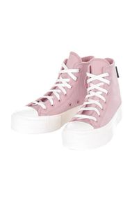 Buty do chodzenia damskie Converse A06148C. Wysokość cholewki: za kostkę. Zapięcie: sznurówki. Kolor: różowy, niebieski. Materiał: materiał, tkanina. Szerokość cholewki: normalna. Sport: turystyka piesza
