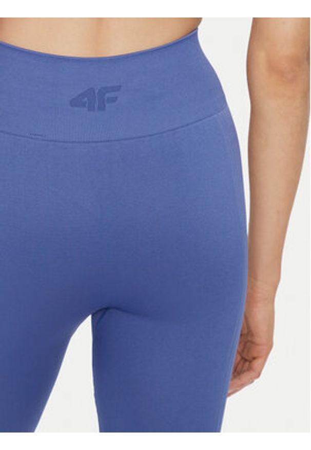 4f - 4F Legginsy 4FWAW24TFTIF278 Granatowy Slim Fit. Kolor: niebieski. Materiał: syntetyk