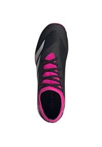 Adidas - Buty piłkarskie adidas Predator Accuracy.3 In M GW7069 czarne. Kolor: czarny. Materiał: guma. Szerokość cholewki: normalna. Sport: piłka nożna