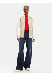 Tommy Jeans Kurtka bomber Souvenir DW0DW21432 Beżowy. Kolor: beżowy. Materiał: syntetyk #5