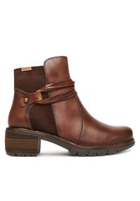 Pikolinos Botki W1T-8906C2 Brązowy. Kolor: brązowy. Materiał: skóra