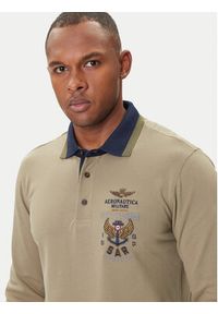 Aeronautica Militare Polo 252PO1896UP00173 Khaki Regular Fit. Typ kołnierza: polo. Kolor: brązowy. Materiał: bawełna #5