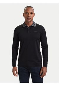 Karl Lagerfeld - KARL LAGERFELD Polo 745003 564200 Czarny Regular Fit. Typ kołnierza: polo. Kolor: czarny. Materiał: bawełna #1