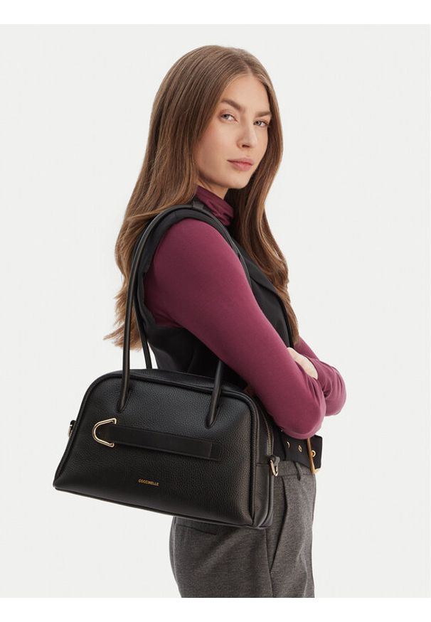 Coccinelle Torebka U4A Coccinellepaki E1 U4A 12 01 01 Czarny. Kolor: czarny. Materiał: skórzane