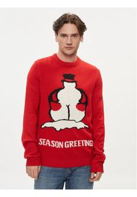 Only & Sons Sweter Xmas 22023350 Czerwony Regular Fit. Kolor: czerwony. Materiał: syntetyk #1