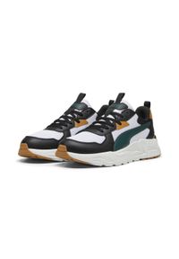 Puma - Męskie sneakersy Trinity Lite PUMA Black Dark Myrtle Caramel Latte Green Beige. Kolor: wielokolorowy, czarny, beżowy, zielony