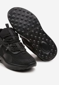 Renee - Czarne Buty Sportowe Sneakersy Sznurowane z Air Podeszwą Risane. Okazja: na co dzień. Kolor: czarny #5