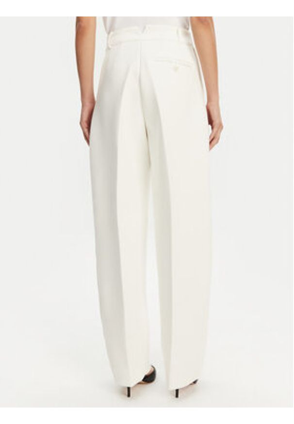 JACQUEMUS Spodnie materiałowe Le Pantalon Ovalo 24E241PA0791718 100 Biały Regular Fit. Kolor: biały. Materiał: syntetyk