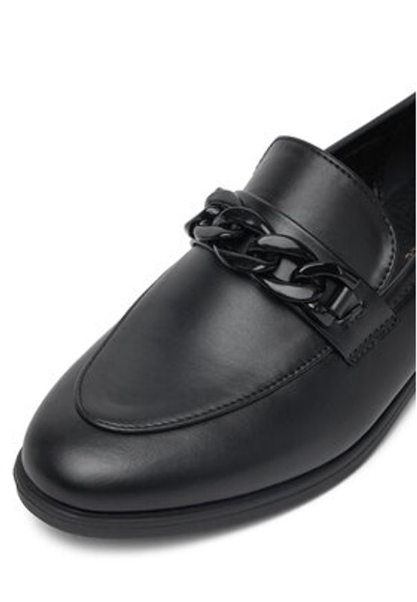 DeeZee Mokasyny W4PH189501 Czarny. Kolor: czarny. Materiał: skóra