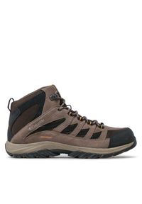 columbia - Columbia Trekkingi Crestwood Mid Waterproof BM5371 Brązowy. Kolor: brązowy. Materiał: zamsz, skóra. Sport: turystyka piesza #1