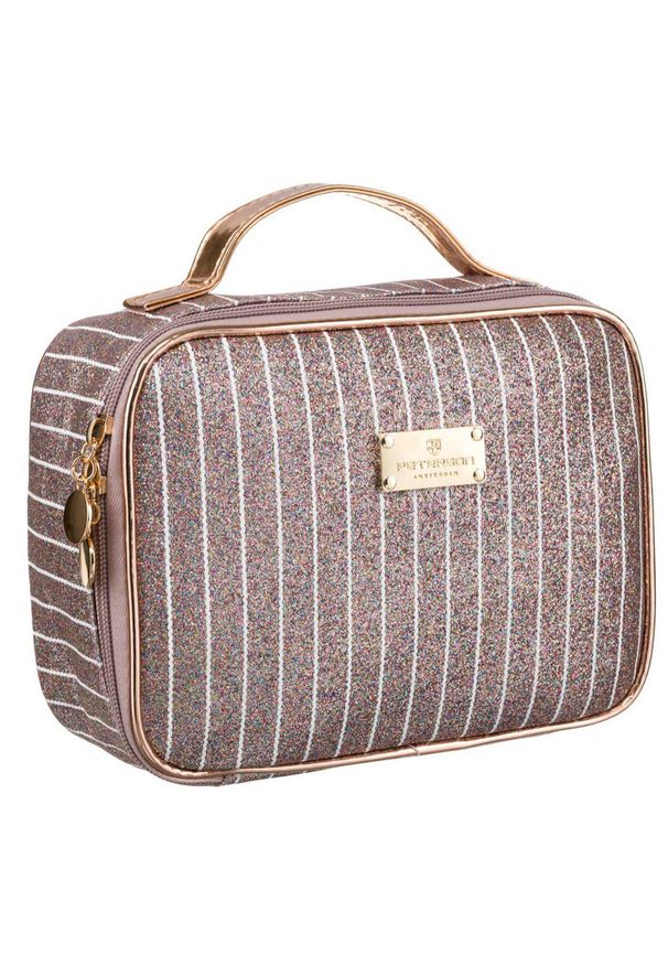 Kosmetyczka Peterson PTN KOS-L03-B j. różowa. Kolor: różowy. Materiał: materiał