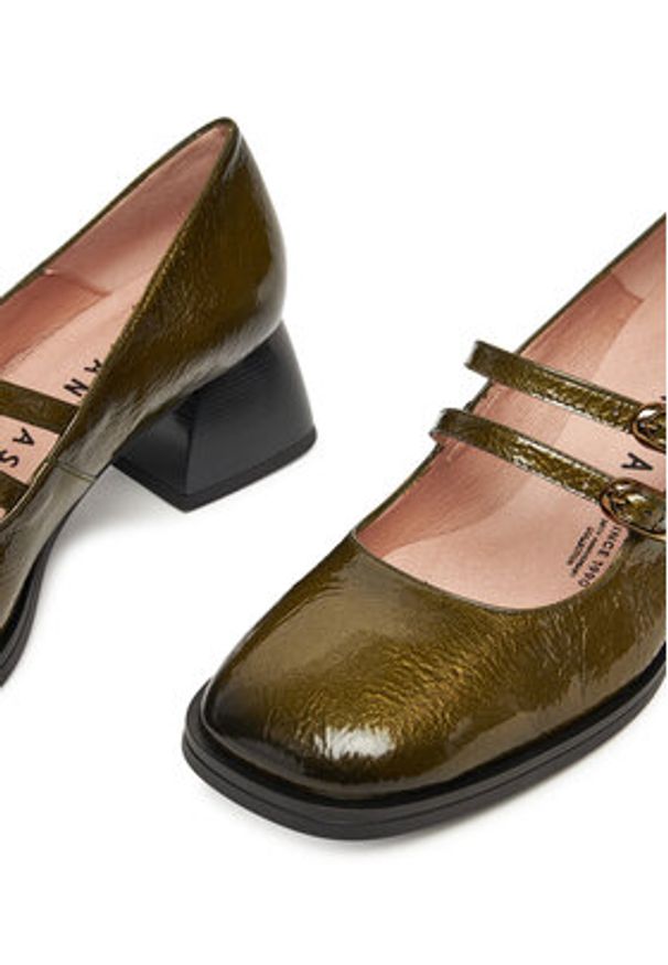 Hispanitas Półbuty HI254381 Zielony. Kolor: zielony. Materiał: skóra