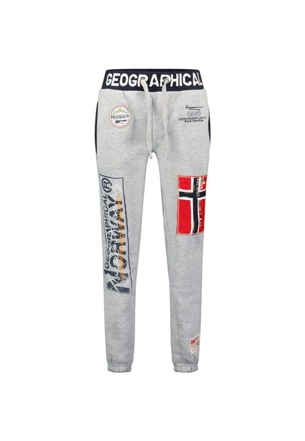 Spodnie treningowe damskie Geographical Norway Myer. Kolor: szary. Materiał: poliester, bawełna