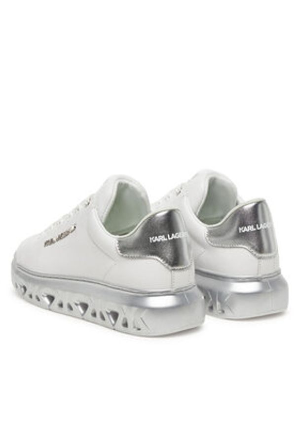 Karl Lagerfeld - KARL LAGERFELD Sneakersy KL64519A Biały. Kolor: biały. Materiał: skóra