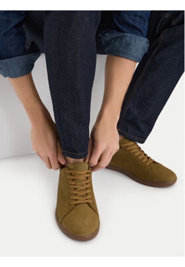 Lasocki Sneakersy CEO-COMBAT-01 MI25 Khaki. Kolor: brązowy. Materiał: nubuk, skóra