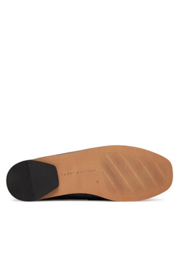 TOMMY HILFIGER - Tommy Hilfiger Lordsy Th Leather Loafer FW0FW09319 Czarny. Kolor: czarny. Materiał: skóra