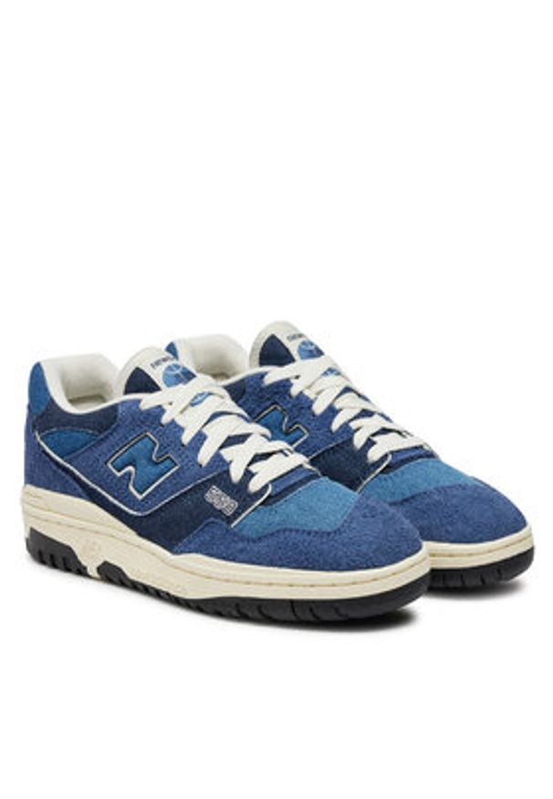 New Balance Sneakersy BBW550GH Niebieski. Kolor: niebieski. Materiał: zamsz, skóra