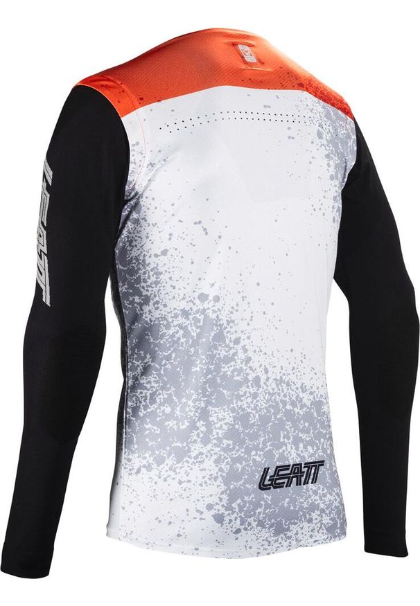 LEATT - Bluza rowerowa Leatt Jersey MTB Gravity 5.0. Kolor: biały. Materiał: jersey