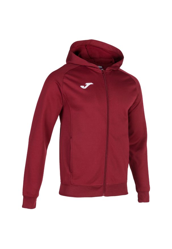 Bluza do piłki nożnej męska Joma Menfis. Typ kołnierza: kaptur. Kolor: czerwony, wielokolorowy, brązowy. Materiał: prążkowany. Sport: piłka nożna