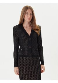 Marciano Guess Kardigan 5YGR06 5877Z Czarny Regular Fit. Kolor: czarny. Materiał: wiskoza