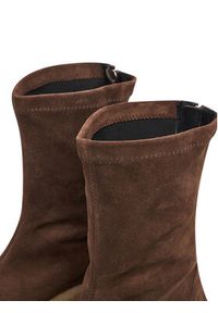Vic Matié Botki 1F2308D HF04D020350 Brązowy. Kolor: brązowy. Materiał: skóra, zamsz #3