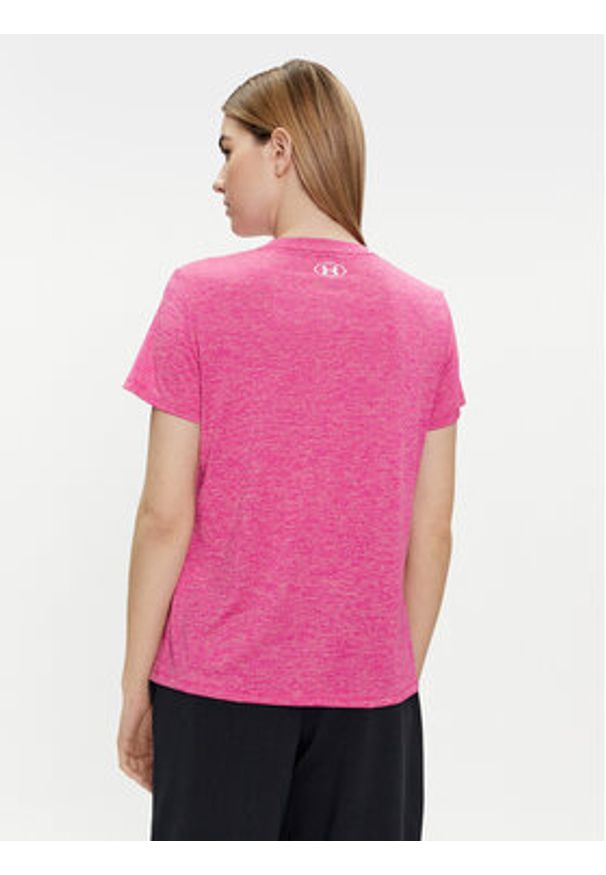 Under Armour Koszulka techniczna Tech Ssc- Twist 1384230-652 Różowy Loose Fit. Kolor: różowy. Materiał: syntetyk