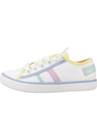 Geox - Kapcie GEOX J GISLI G.F CANVAS Biały. Kolor: biały, wielokolorowy. Materiał: tkanina. Sport: turystyka piesza