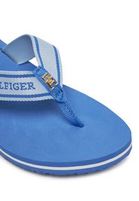 TOMMY HILFIGER - Tommy Hilfiger Japonki Hilfiger Webbing Beach Sandal FW0FW08515 Niebieski. Kolor: niebieski. Materiał: materiał #3