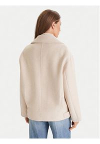 Morgan Płaszcz wełniany 252-GMOON Beżowy Regular Fit. Kolor: beżowy. Materiał: wełna, syntetyk #5