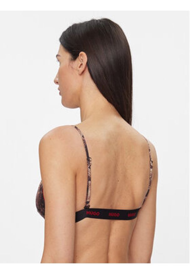 Hugo Góra od bikini 50510707 Brązowy. Kolor: brązowy. Materiał: syntetyk