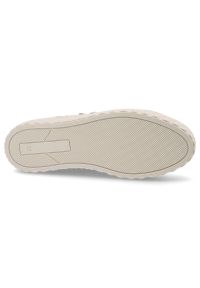 Beżowe Sneakersy Marco Tozzi Sportowe Obuwie Damskie. Okazja: na co dzień. Kolor: beżowy. Materiał: materiał. Wzór: gładki, geometria #5