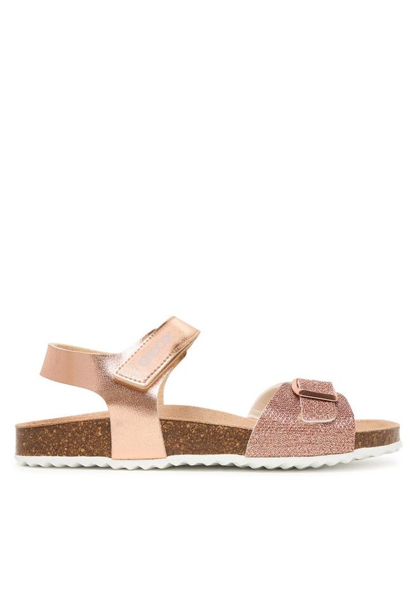 Sandały Geox. Kolor: różowy