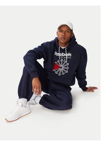 Reebok Bluza Hainrich RK25734CCM Granatowy Regular Fit. Kolor: niebieski. Materiał: bawełna #8