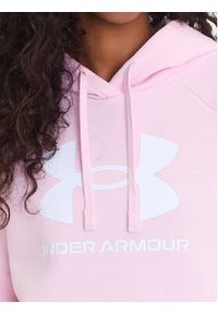 Under Armour Bluza Ua Rival Fleece Big Logo 1379501 Różowy Loose Fit. Kolor: różowy. Materiał: bawełna #3