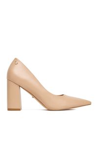 DeeZee Czółenka KB-008 Beżowy. Kolor: beżowy. Materiał: skóra #1