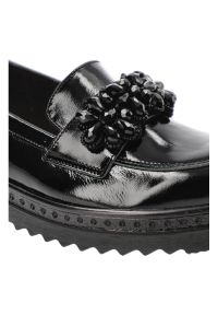 Czarne Półbuty Armodo Skórzane Eleganckie Buty. Kolor: czarny. Materiał: skóra. Szerokość cholewki: normalna. Styl: elegancki #7