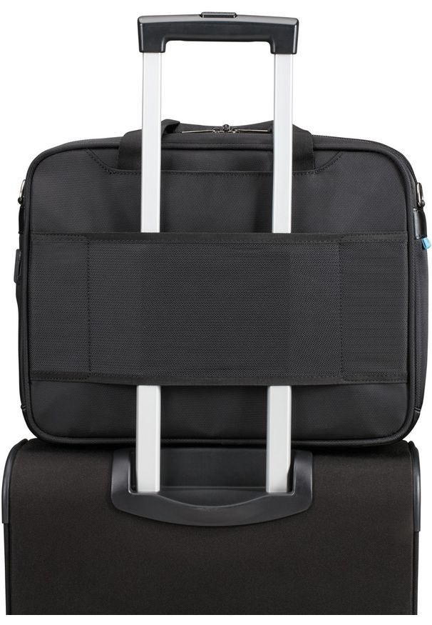 Torba Samsonite Vectura Evo Bailhandle 14.1'' czarny. Kolor: czarny. Materiał: materiał. Styl: elegancki