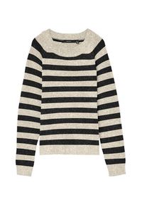 Vero Moda Sweter Doffy 10201022 Beżowy Regular Fit. Kolor: beżowy. Materiał: syntetyk #6
