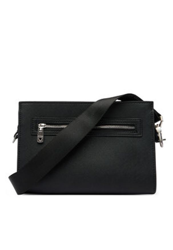 Guess Saszetka HMMISA P6157 Czarny. Kolor: czarny. Materiał: skóra