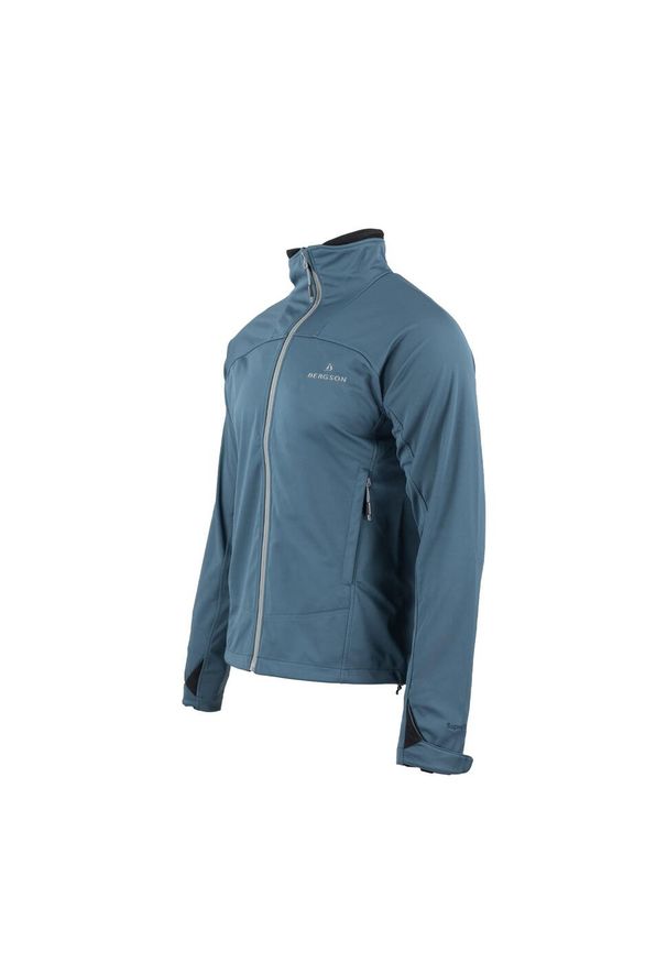 Bergson - Kurtka męska softshell Context ss 1. Kolor: niebieski. Materiał: softshell