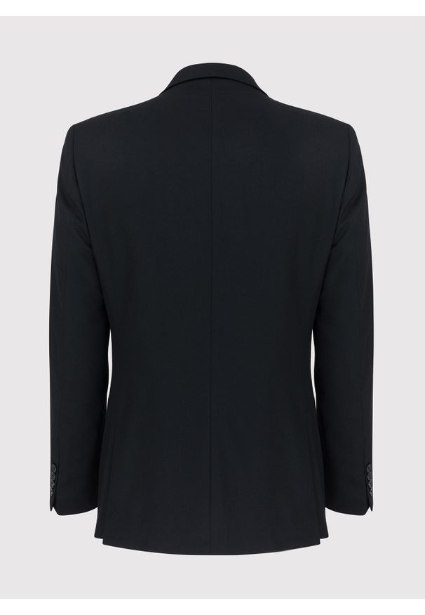 Pako Lorente - PAKO LORENTE – Czarna marynarka garniturowa P22SP-3G-026-C-S. Okazja: na wesele, na ślub cywilny. Kolor: czarny. Materiał: wełna. Styl: klasyczny