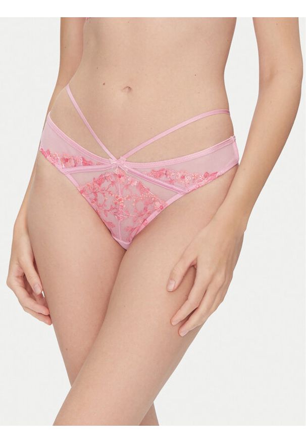 Hunkemöller Stringi Lillia 204602 Fioletowy. Kolor: fioletowy. Materiał: syntetyk