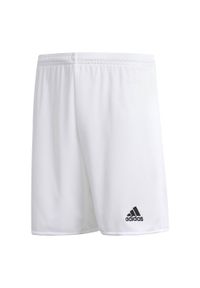 Adidas - Spodenki sportowe dziecięce adidas Parma 16 junior. Kolor: czarny, wielokolorowy, biały. Styl: sportowy #2
