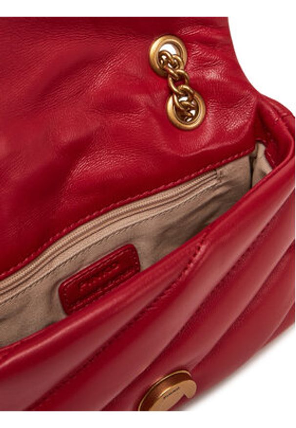 Pinko - PINKO Torebka Love Puff Baby Cl PE 25 PLTT 100040 A0F2 Czerwony. Kolor: czerwony. Materiał: skórzane