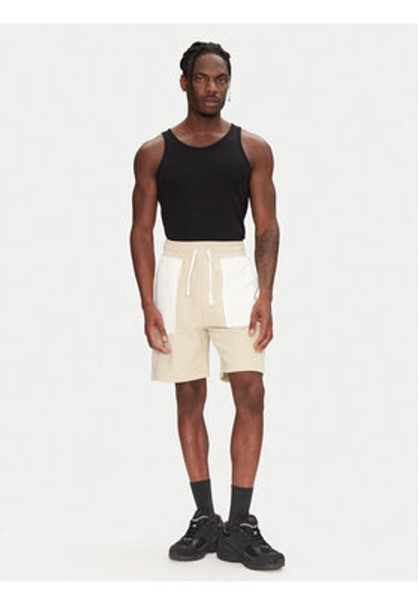 The North Face Szorty sportowe Terry NF0A8C29 Beżowy Regular Fit. Kolor: beżowy. Materiał: bawełna, syntetyk. Styl: sportowy