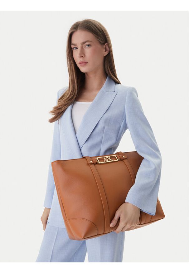 Armani Exchange Torebka XW002608 AF15632 U6119 Brązowy. Kolor: brązowy. Materiał: skórzane